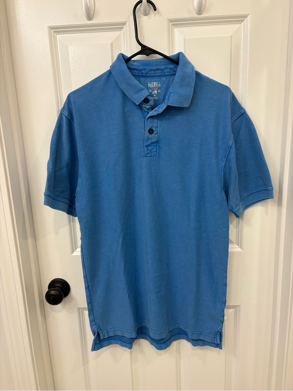 Blue Short-Sleeve Polo Shirt by Red Head Brand Co. size M Men’s